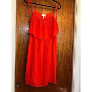 Laundry By Shelli Segal Red Long Sleeve Dress